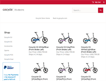 Tablet Screenshot of gocycleusa.com